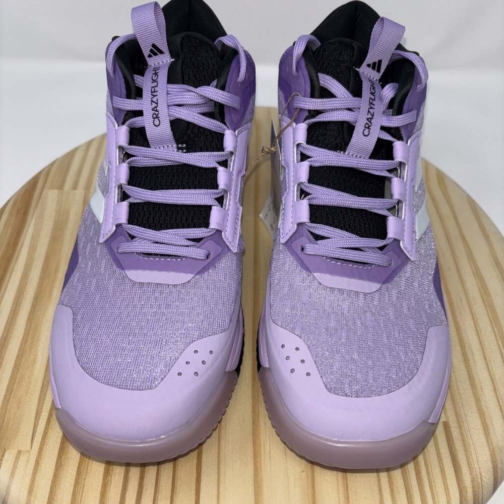 Adidas Crazyflight 6 Mid Womens Size 9 Indoor Volleyball Shoes Purple HP7031 NEW - Picture 3 of 10